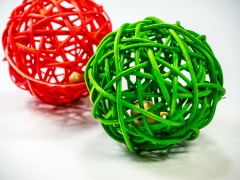 Wicker balls - 2 pack